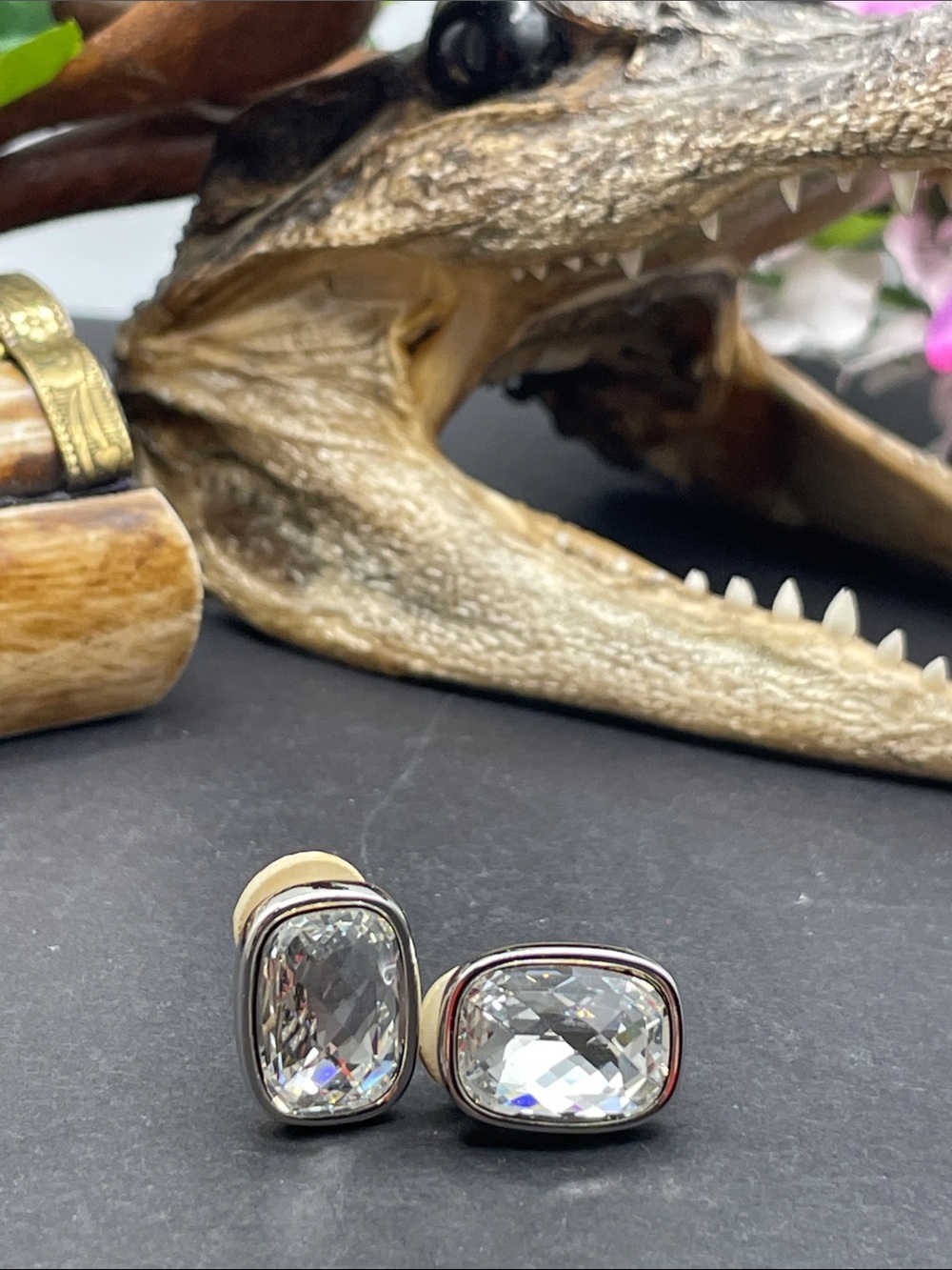 Swarovski clip on earrings